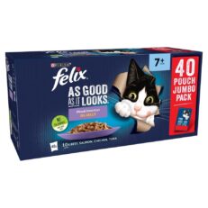 Felix As Good As It Looks Senior Mixed in Jelly Pouches 40 x 100g