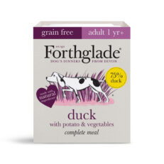 Forthglade Complete Natural Wet Dog Food – Grain Free Duck with vegetables (18 x 395g)