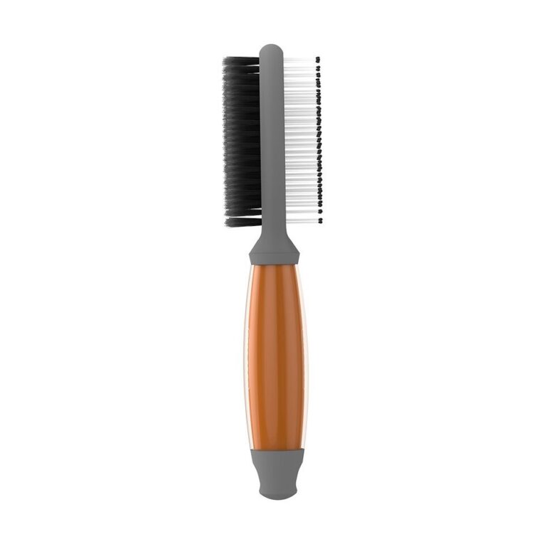 Wahl Double Sided Soft Brush with Orange Gel Handle