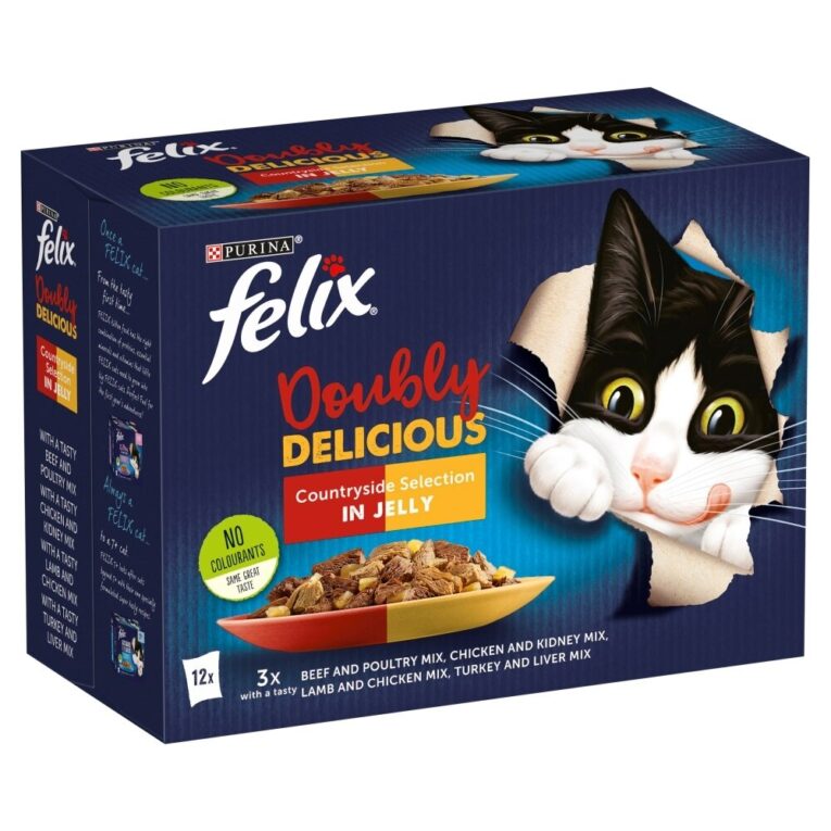 Felix Doubly Delicious Countryside Selection in Jelly Pouches 4 x 12 x 100g