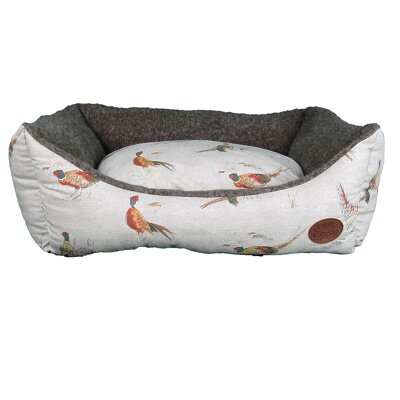 Snug & Cosy Nature Rectangular Pheasant Dog Bed 63cm