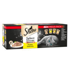 Sheba Select Slice Adult Poultry Selection in Gravy Pouches 40 x 85g