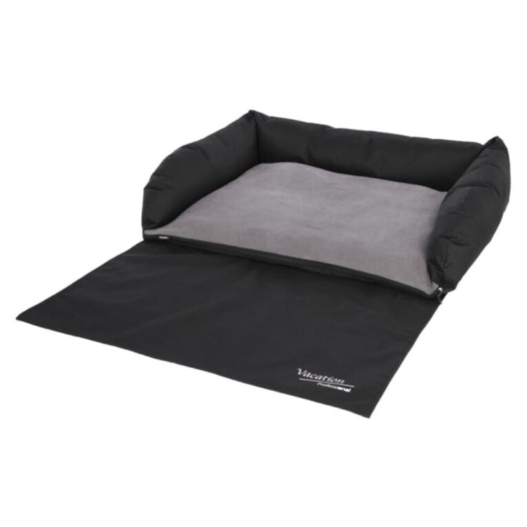 Kerbl Dog Car Bed 80×60 cm Grey and Black
