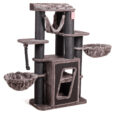 The Hudson scratching post (Black / Taupe)