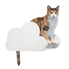 Cloud Shaped Cat Perch (White)
