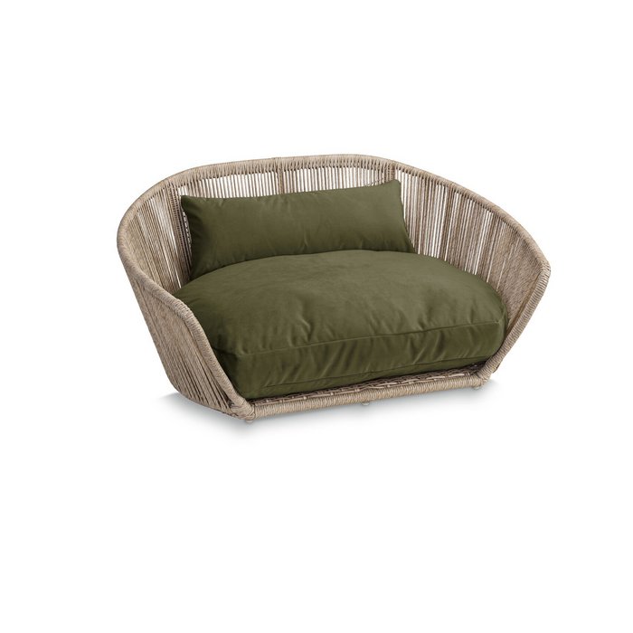VOGUE Design dog bed – Collection OXFORD (Olive)