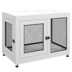 The Palmer Dog Cage (White)