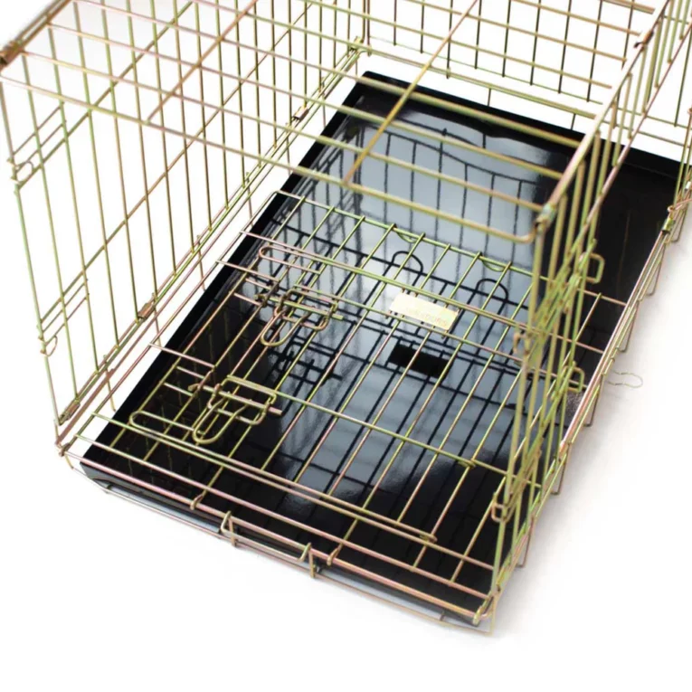 Heavy Duty Iridescent Gold Deluxe Dog Crate